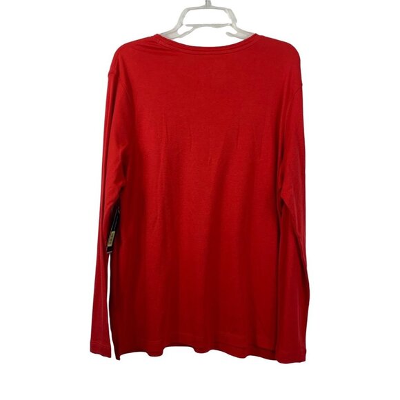 Westbound Women's Cherry Red Long Sleeve Top - Picture 2 of 5